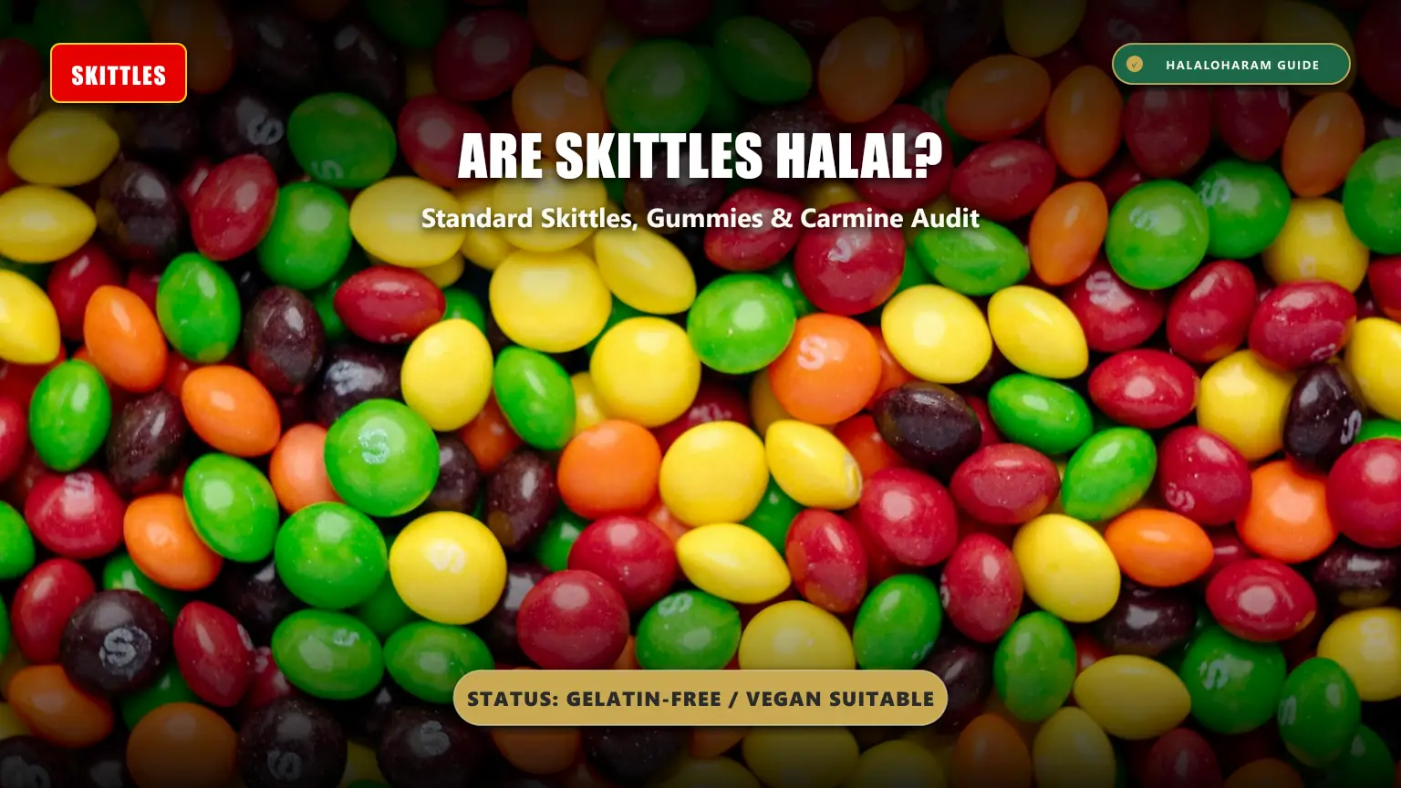 are skittles halal: skittles gelatin free vegan - Skittles gummies, carmine coloring, and halal status