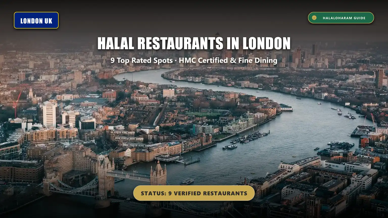 halal restaurants in london: best halal food london uk dining guide covering HMC certified steakhouses and fine dining