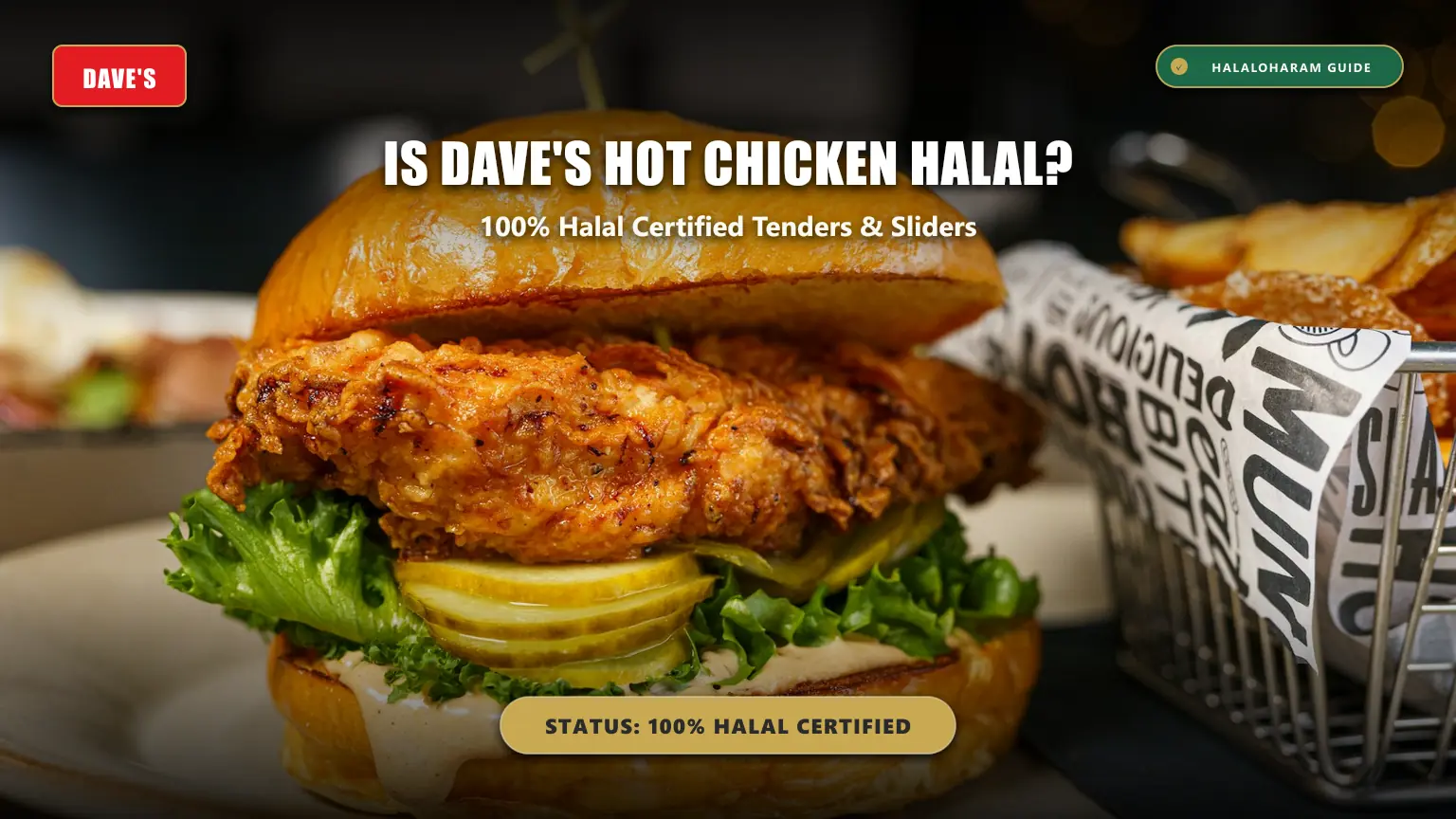 is dave's hot chicken halal: is daves hot chicken halal in usa - Official halal verification guide for DAVE'S HOT CHICKEN