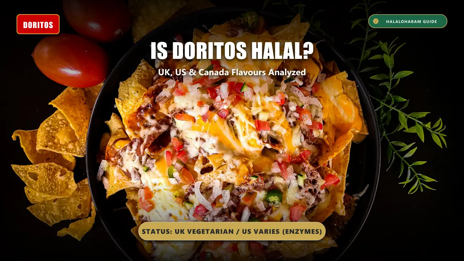 is doritos halal: doritos cheese enzymes halal - UK vegetarian vs US animal rennet and flavours guide