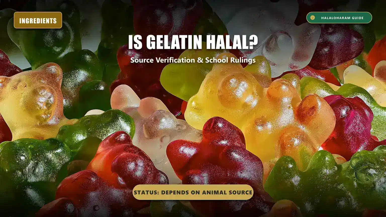 is gelatin halal: halal gelatin sources - Pork gelatin vs bovine gelatin Islamic legal rulings