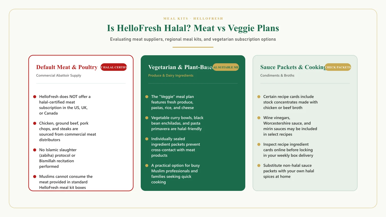 Is hellofresh halal: Is hellofresh meat halal and does hellofresh have halal options plan analysis