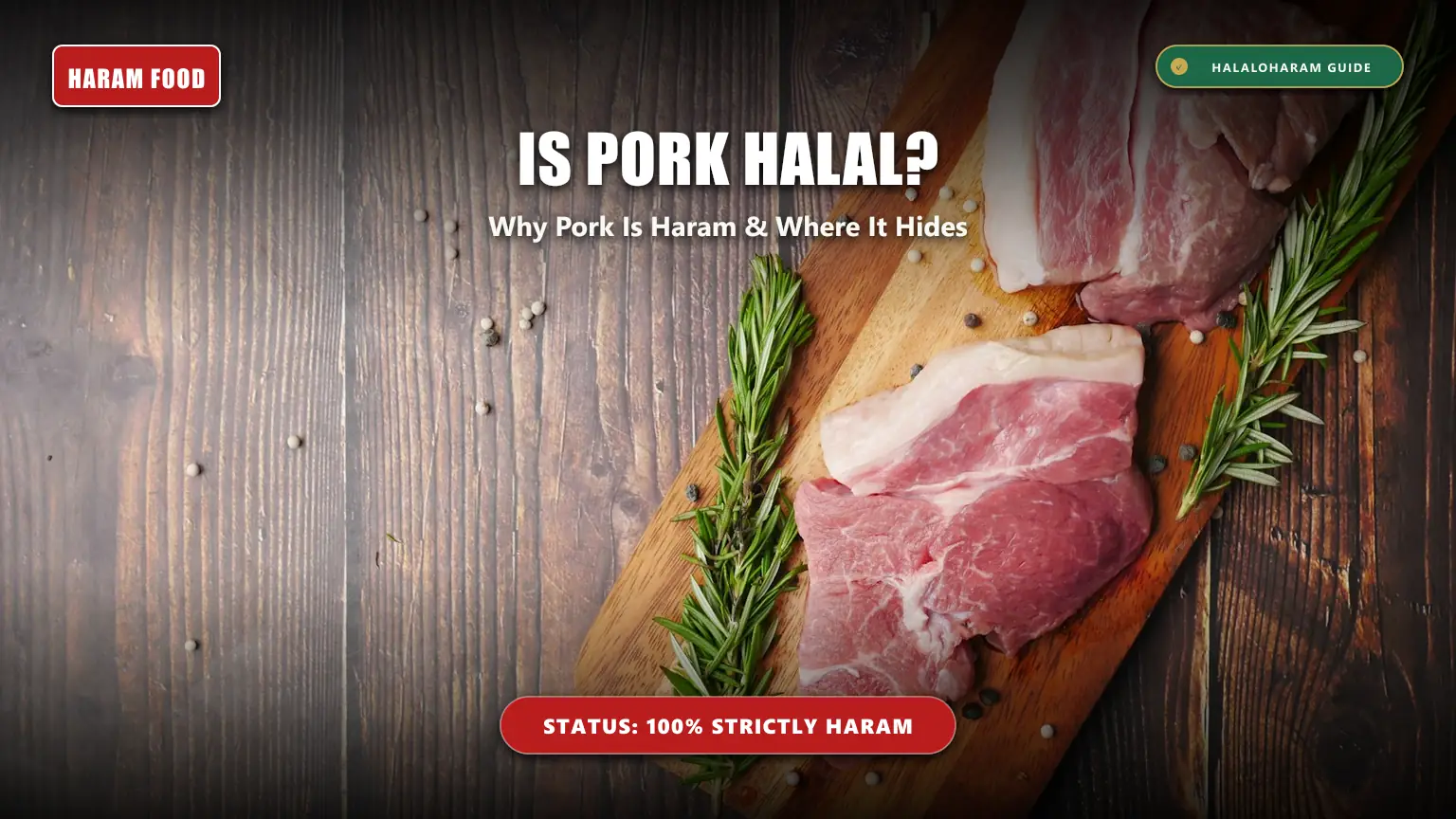 is pork halal: why is pork haram in islam - Quranic prohibition and hidden pork derivatives
