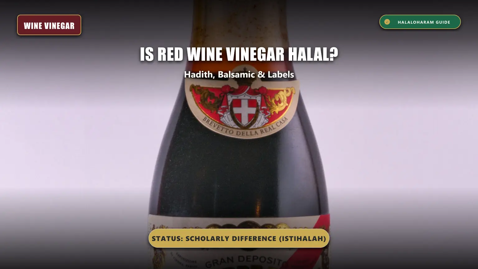 is red wine vinegar halal: wine vinegar halal Hanafi Shafi - Chemical transformation and cooking ruling