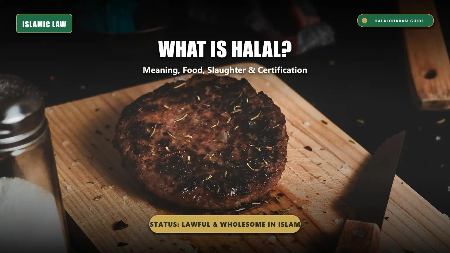 what is halal: what does halal mean in food - Islamic dietary law, zabiha rules, and certification pillars
