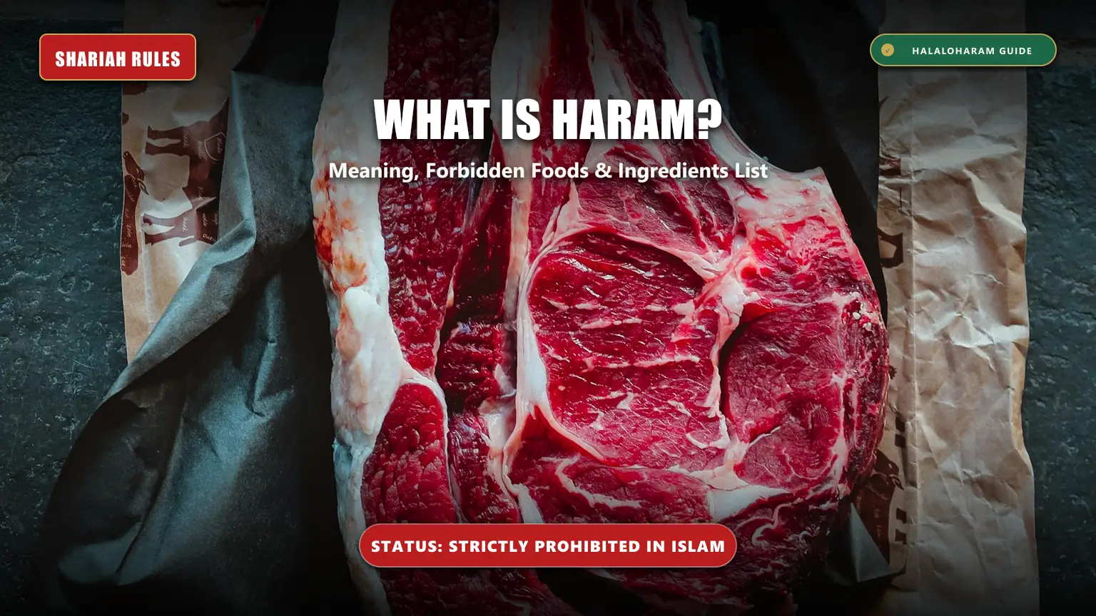 what is haram: what does haram mean in food - Complete list of forbidden foods and non-halal ingredients